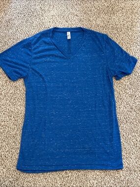 Blue V-Neck Tee
